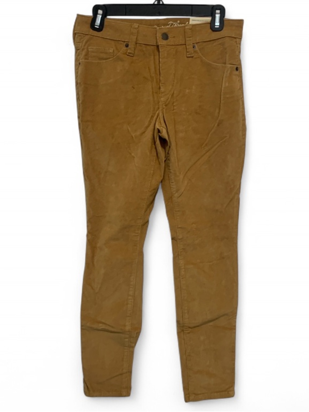 Universal Thread Mid Rise Skinny Corduroy Pants in Burnt Yellow